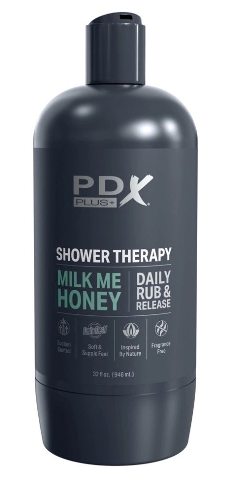 PDX Plus Shower Milk Me Honey Ligh - Dyskretna maszyna intymna, 20,7 cm PDX