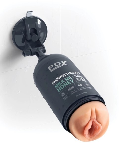 PDX Plus Shower Milk Me Honey Ligh - Dyskretna maszyna intymna, 20,7 cm PDX