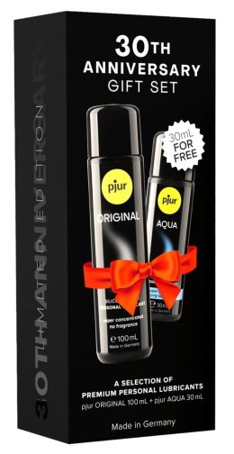 Pjur Zestaw Prezentowy 30-lecie - Lubrykanty Silikonowy 100ml + Wodny 30ml Pjur