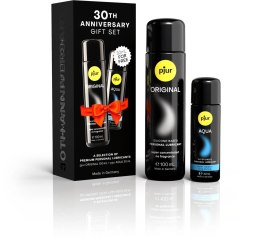 Pjur Zestaw Prezentowy 30-lecie - Lubrykanty Silikonowy 100ml + Wodny 30ml Pjur