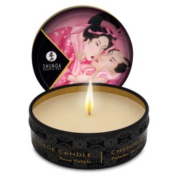 Shunga Mini Massage Candle Rose Petals 30ml - świeca sojowa do masażu Shunga