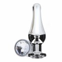 TOYJOY Diamond Bum Bijou Small - aluminiowy model z kryształem srebrnym TOYJOY