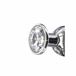TOYJOY Diamond Bum Bijou Small - aluminiowy model z kryształem srebrnym TOYJOY