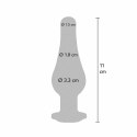 ToyJoy Diamond Bum Bijou Średni korek aluminiowy ze srebrnym kryształem 11 cm TOYJOY