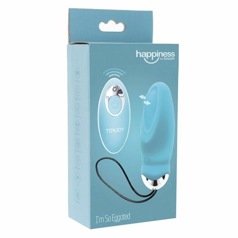 ToyJoy I'm So Eggcited Intymne Jajo Wibracyjne z Pilotem Niebieskie TOYJOY