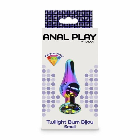 ToyJoy Twilight Bum Bijou Mały Plug Aluminiowy z Kolorowym Kryształem TOYJOY