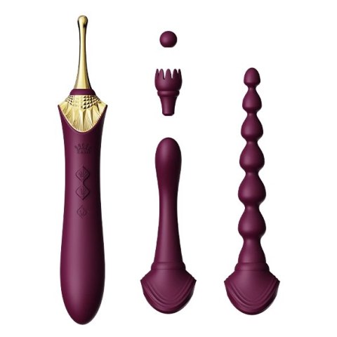 ZALO Bess 2 Velvet Purple - wielofunkcyjne urządzenie do masażu 4w1 Zalo