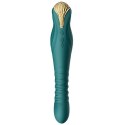 ZALO King Turquoise Green - urządzenie intymne PowerThrust, 30 cm Zalo