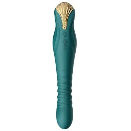 ZALO King Turquoise Green - urządzenie intymne PowerThrust, 30 cm Zalo