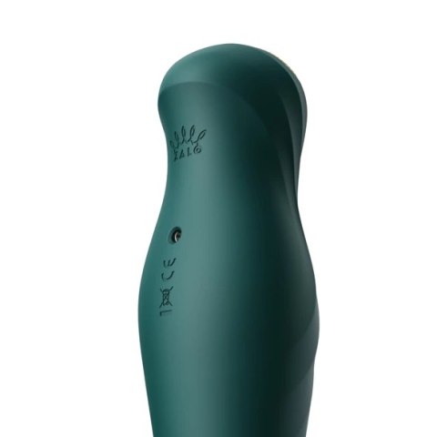 ZALO King Turquoise Green - urządzenie intymne PowerThrust, 30 cm Zalo