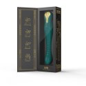 ZALO King Turquoise Green - urządzenie intymne PowerThrust, 30 cm Zalo