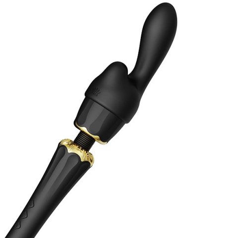 ZALO Kyro Obsidian Black - profesjonalny masażer z 2 nakładkami Zalo