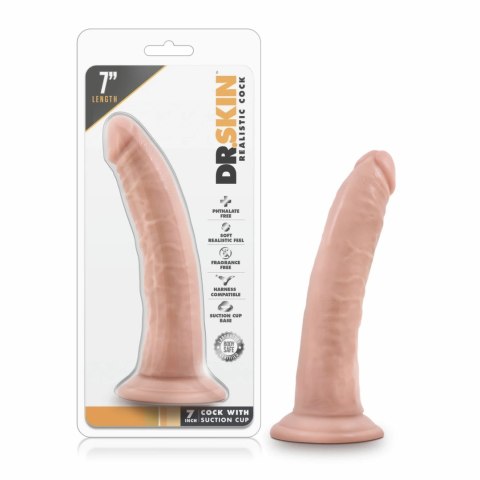 Dr. Skin Model 7'' Vanilla - anatomiczny model intymny z przyssawką Dr Skin