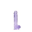 RealRock Crystal Clear 17 cm model anatomiczny z mocną przyssawką RealRock by Shots