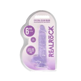 RealRock Crystal Clear 17 cm model anatomiczny z mocną przyssawką RealRock by Shots
