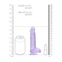 RealRock Crystal Clear 17 cm model anatomiczny z mocną przyssawką RealRock by Shots