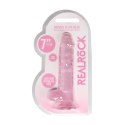 RealRock Crystal Clear 19 cm - anatomiczny model z przyssawką RealRock by Shots