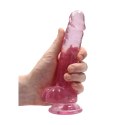 RealRock Crystal Clear 19 cm - anatomiczny model z przyssawką RealRock by Shots