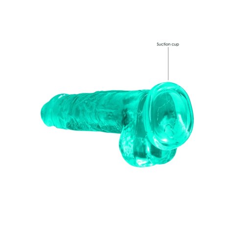 RealRock Crystal Clear - Model z anatomiczną podstawą 21 cm przezroczysty RealRock by Shots