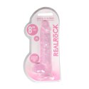RealRock Crystal Clear model 21 cm z anatomicznymi kulkami i przyssawką RealRock by Shots