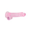 RealRock Crystal Clear model 21 cm z anatomicznymi kulkami i przyssawką RealRock by Shots