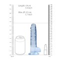 RealRock Crystal Clear model z anatomicznymi kulkami, 19 cm, przezroczysty RealRock by Shots