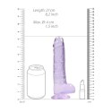 RealRock Crystal Clear model z przyssawką 21 cm transparentny RealRock by Shots