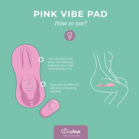 Satisfyer Vibe Pad Pink - System wibracji i dotykowego masażu, 10 trybow Easytoys