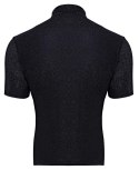 Svenjoyment Koszula Męska Lurex Srebrna 2XL z Kołnierzykiem Svenjoyment