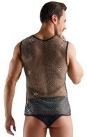 Svenjoyment Koszulka Siatkowa 3XL z Błyszczącymi Akcentami Czarna Svenjoyment