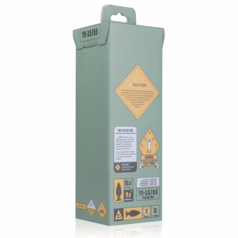 BUTTR Bullet Yellow - duży korek anatomiczny z przyssawką XXL