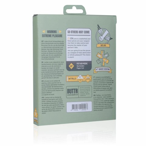 BUTTR Rękawice Lateksowe Gauntlets - Elastyczne i Wytrzymałe, Czarny