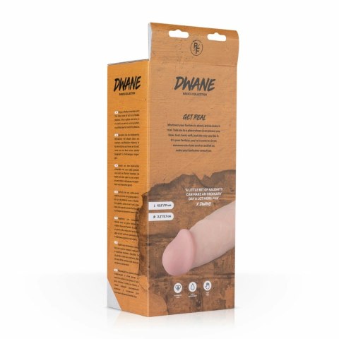 Dwane XL Intymny Model Wibrujący z Pilotem 10 Trybow, Naturalny Beż