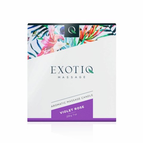 Exotiq Świeca do Masażu Violet Rose 200g - Relaksujący Zapach Kwiatowy