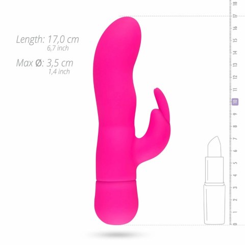 EasyToys Mad Rabbit Pink - silikonowy masażer intymny z podwojną stymulacją