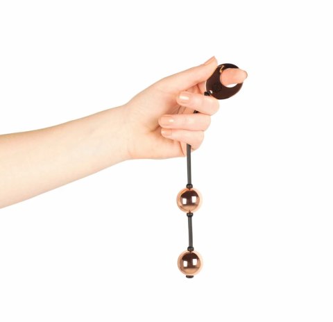 Rosy Gold Nouveau - Kulki treningowe metalowe z uchwytem, 2 sztuki