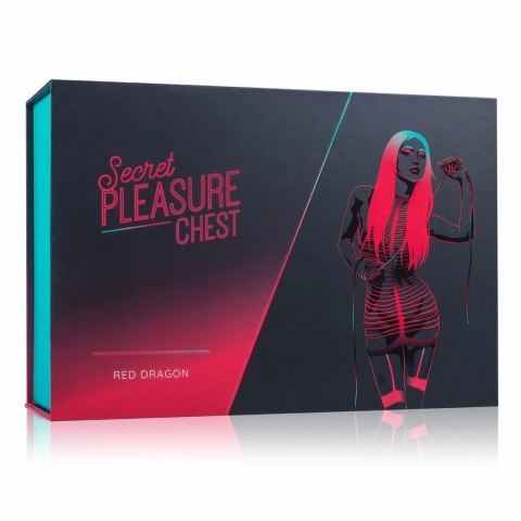 Secret Pleasure Chest Red Dragon - Zestaw akcesoriow BDSM 8 elementow