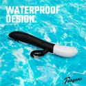 Teazers Rabbit Vibrator Black - silikonowy model dwufunkcyjny USB 30 trybow