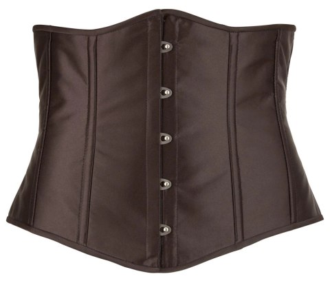 Cottelli Curves Gorset bez biustu na haftki czarny XL Cottelli
