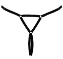 Cottelli LINGERIE String z ozdobnym kryształem i łańcuszkami S-L Cottelli