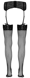 Cottelli Legwear Pończochy Kabaretki z Koronką i Sznurowaniem M/L Cottelli