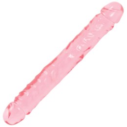 Doc Johnson Crystal Jellies JR Double Dong 30 cm, transparentny Doc Johnson