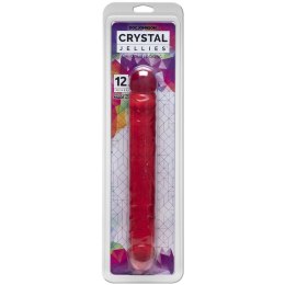Doc Johnson Crystal Jellies JR Double Dong 30 cm, transparentny Doc Johnson