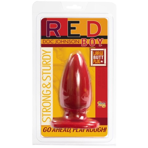 Doc Johnson Red Boy L - Korek anatomiczny, rozmiar duży, czerwony Doc Johnson