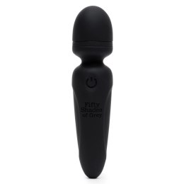 Fifty Shades of Grey Sensation Mini Wand - masażer, silikon, USB, czarny Fifty Shades of Grey