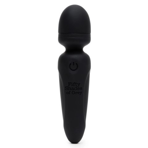 Fifty Shades of Grey Sensation Mini Wand - masażer, silikon, USB, czarny Fifty Shades of Grey