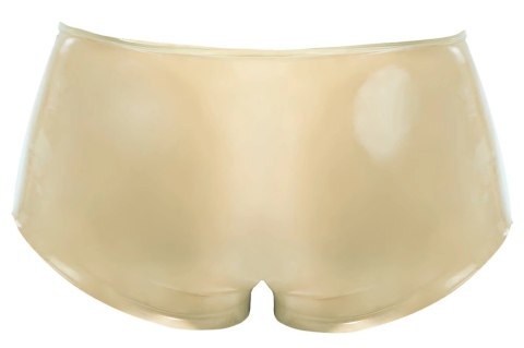 LateX Spodenki męskie przezroczyste S/M z anatomiczną osłoną, lateks Late X
