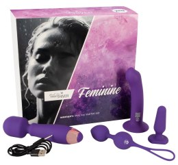 Magic Shiver Zestaw Intymny Feminine 4w1 - silikon, fioletowy Magic Shiver
