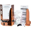 Naked Addiction Thrusting Dong 23 cm Caramel z pilotem, silikon premium Naked Addiction