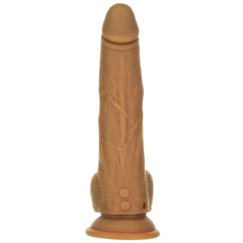 Naked Addiction Thrusting Dong 23 cm Caramel z pilotem, silikon premium Naked Addiction